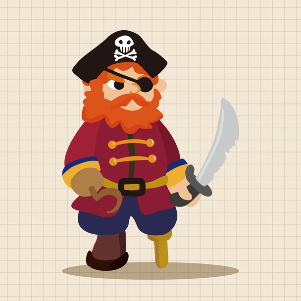 pirate theme elements icon element - Vector, Image