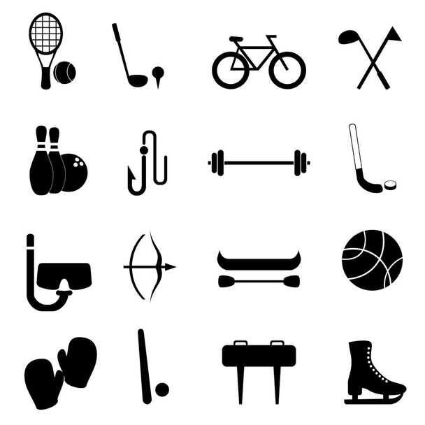 Sports and leisure equipment - Wektor, obraz