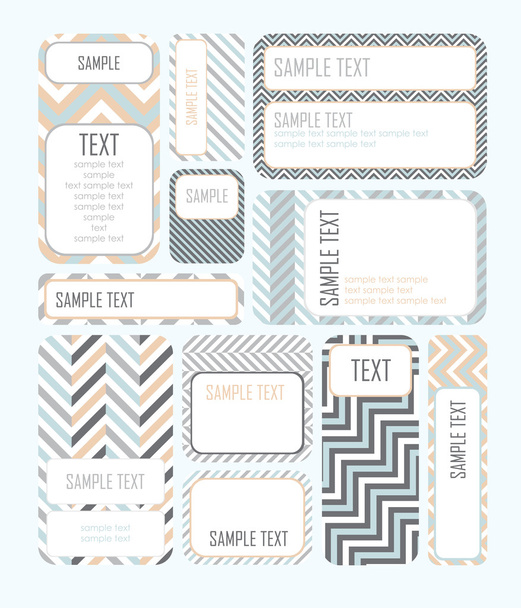 Tags for Design or scrapbook - Διάνυσμα, εικόνα