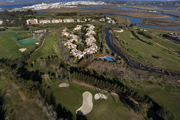 Vista aérea del campo de golf - Foto, imagen