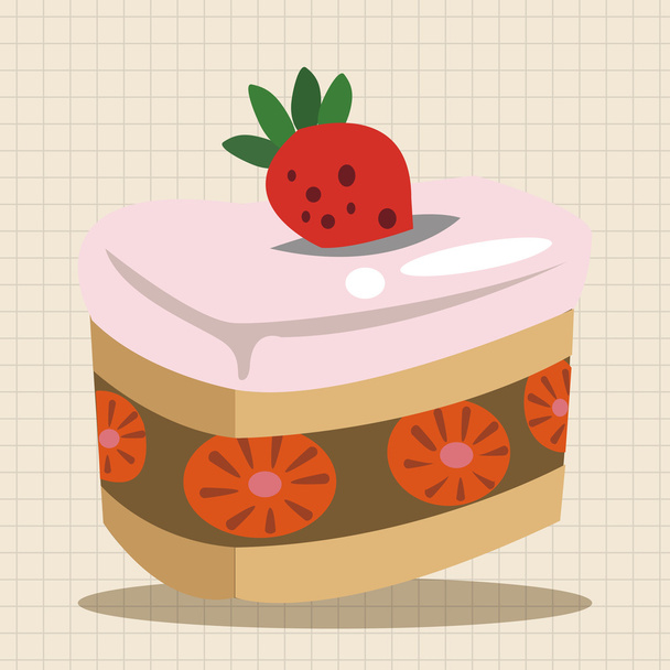 decorating cake theme elements icon element - Vector, imagen