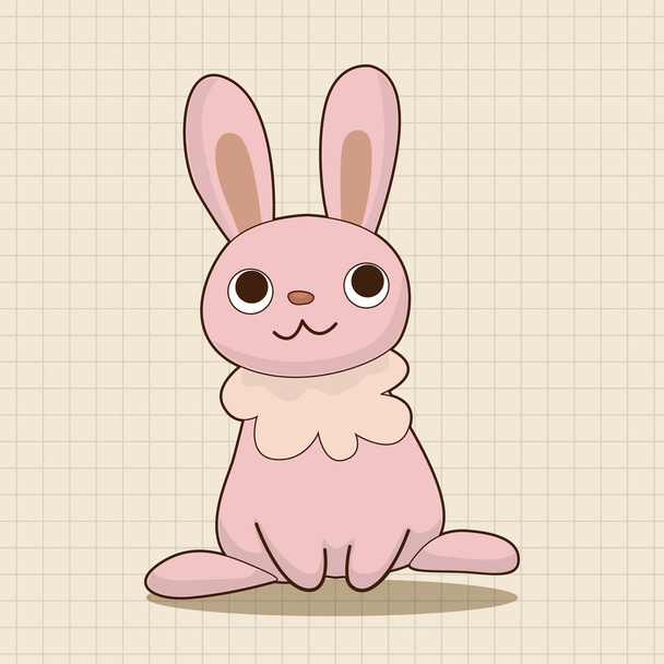animal rabbit cartoon theme elements icon element - Vetor, Imagem