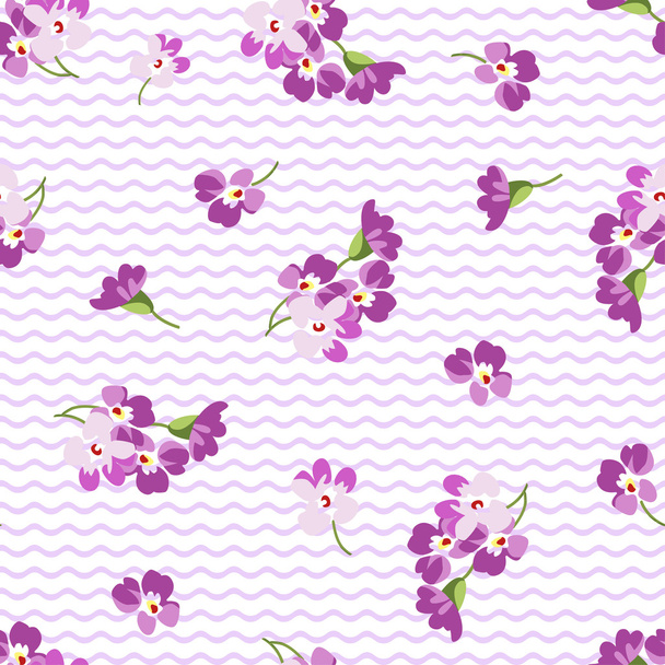 Seamless floral pattern with flowers - Vektori, kuva