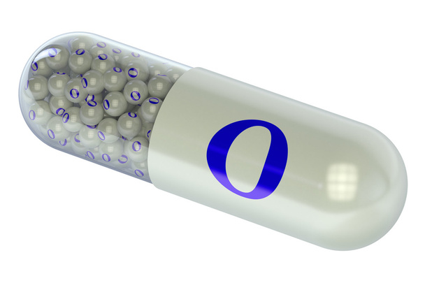 Vitamin capsule O  - Foto, Bild