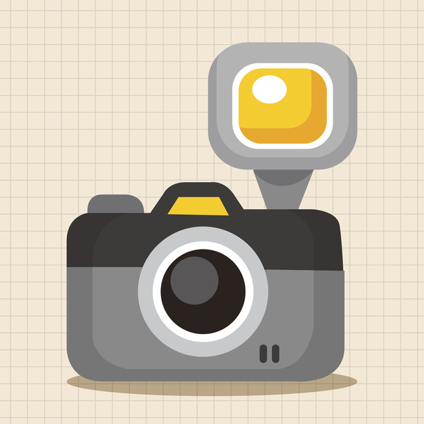 Travel equipment camera theme elements icon element - Wektor, obraz
