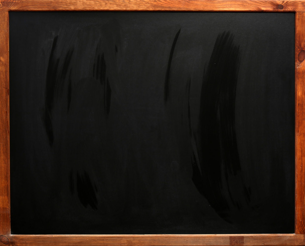 Clean blackboard on white wall - Foto, Imagem