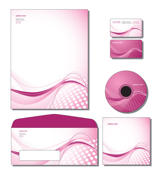 Corporate Identity Template Vector - letterhead, business and gift cards, c - ベクター画像