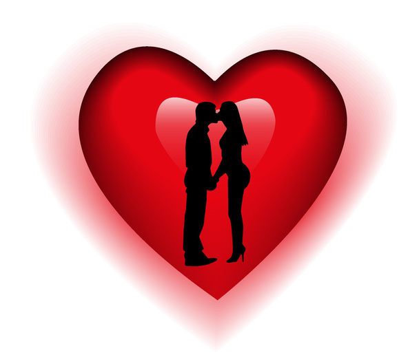Love_couple - Vector, afbeelding