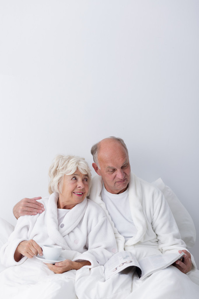 Elderly man and woman love - Zdjęcie, obraz