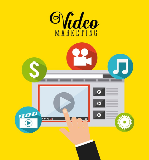 diseño de video marketing
  - Vector, Imagen