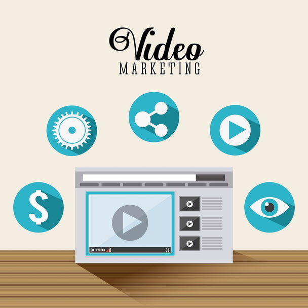 conception de marketing vidéo
 - Vecteur, image