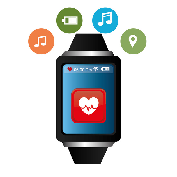 Wearable technology graphic - Vector, Image
