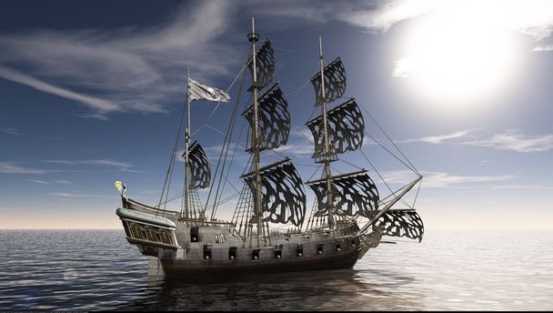 Illustrazione 3D di una barca a vela
 - Foto, immagini