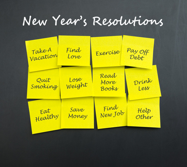 Nieuwjaar resoluties - Foto, afbeelding