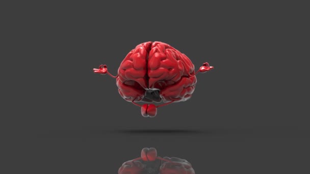 Lustiges Gehirn beim Meditieren - Filmmaterial, Video