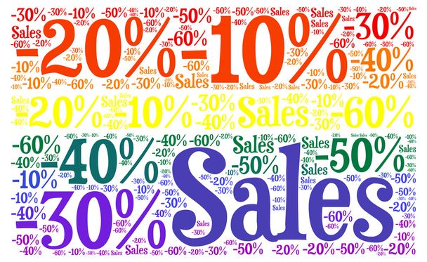 Sales discount illustration - Photo, Image