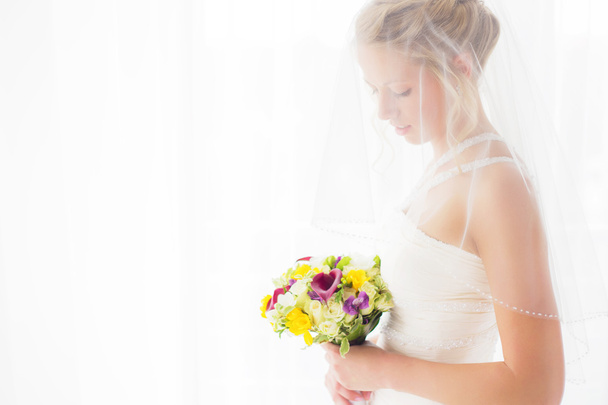 Bride with wedding bouquet - Photo, Image