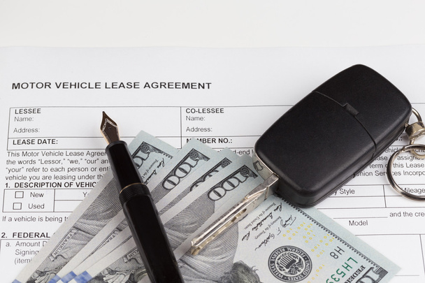 Lease vehicle Document Agreement - Zdjęcie, obraz