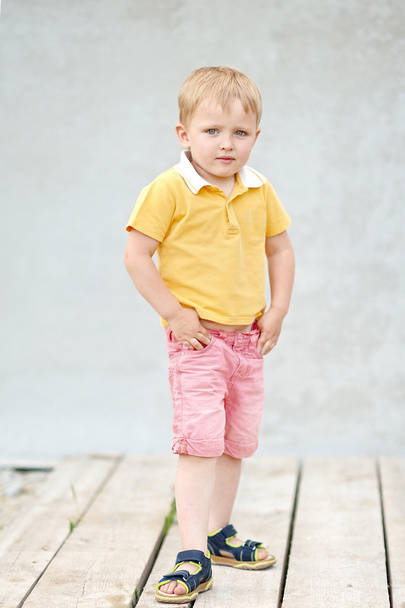 Portrait of a boy in the summer outdoors - Valokuva, kuva