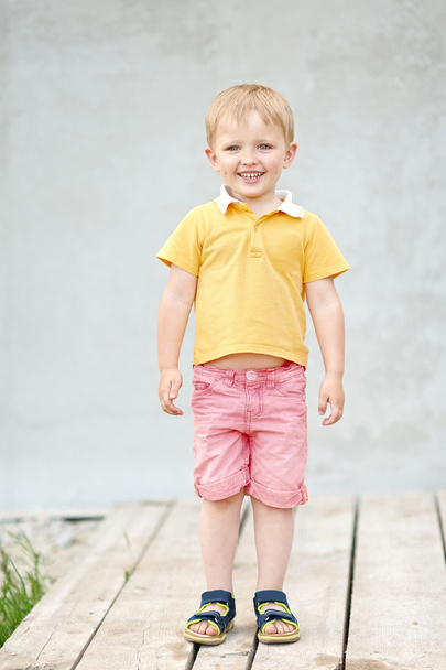 Portrait of a boy in the summer outdoors - Foto, Imagen
