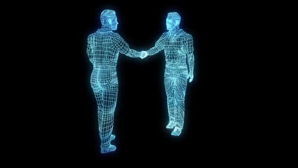 menschliches digitales Hologramm - Filmmaterial, Video