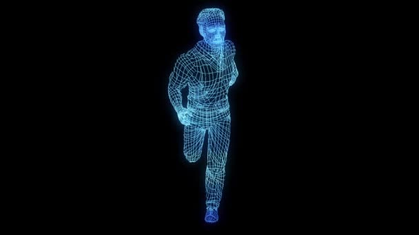 Ludzki Digital Hologram - Materiał filmowy, wideo