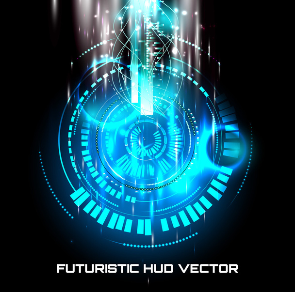 Futuristische grafische gebruikersinterface - Vector, afbeelding