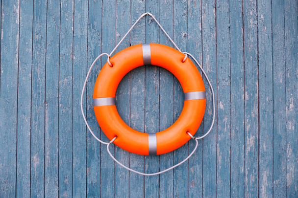 Orange life buoy - Foto, immagini