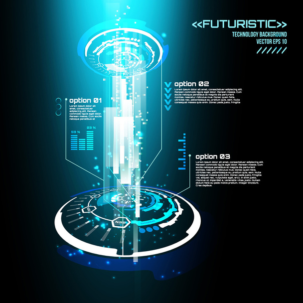 Futuristické grafické uživatelské rozhraní - Vektor, obrázek