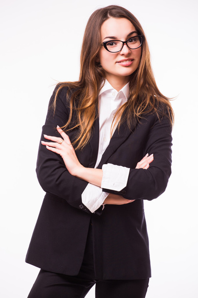 Business lady with glasses - Фото, изображение