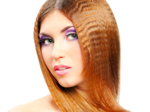 Redhead girl with long hair - Fotografie, Obrázek