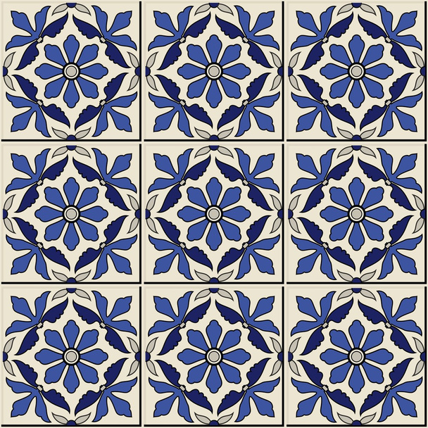 bezešvé vzor z Maroka, portugalština - Vektor, obrázek