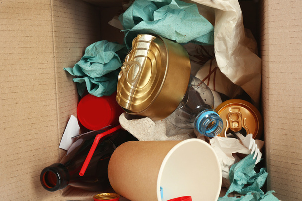 pile of rubbish, close-up - Фото, зображення