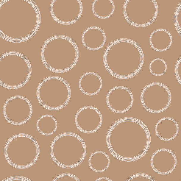 White Circles on Craft Paper Background - Vector, Image