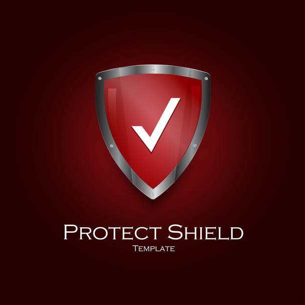 Security shield symbol icon vector illustration - Vector, Image