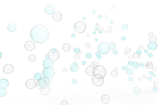 Gas bubbles indigo and Isolated Backgrounds - Photo, Image