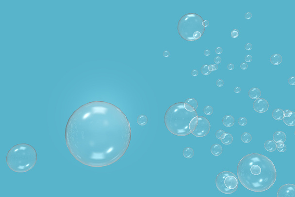 New Gas bubbles in water and Backgrounds - Photo, Image