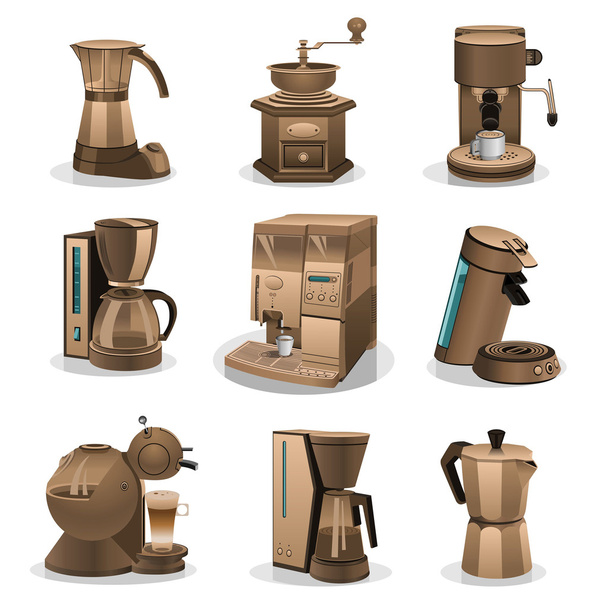 Coffee set - Vecteur, image