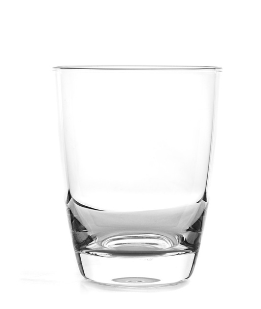 Vidrio vacío sobre blanco - Foto, Imagen
