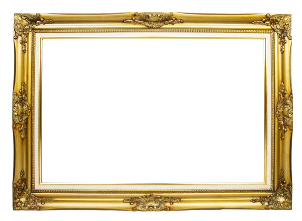 Golden photo frame - Photo, Image