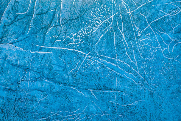 Linóleo con patrón abstracto azul con rayas doradas brillantes
 - Foto, imagen