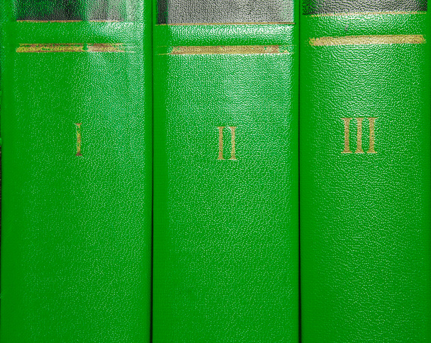 Mennyiségű arany betűkkel a borítóján a régi könyvek - Fotó, kép