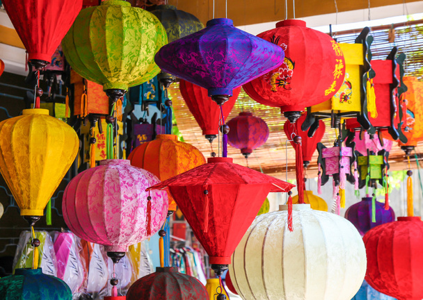 Kleurrijke lantaarns - Hoi An Vietnam - Foto, afbeelding