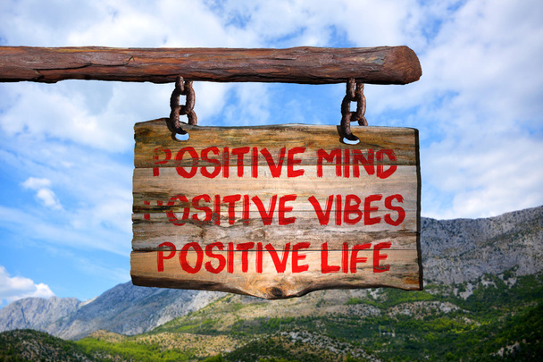 Positivity changes life sign - Photo, Image
