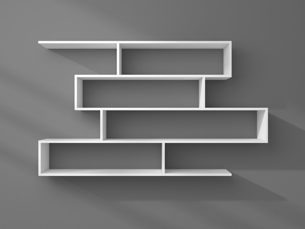 3d rendered modern shelves. - Foto, Imagem
