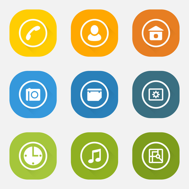 Icon set of the web elements - Vector, Image