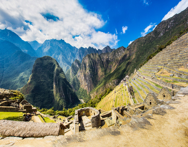Machu Picchu verloren stad van de Inkas, nieuwe wereld wonder - Foto, afbeelding