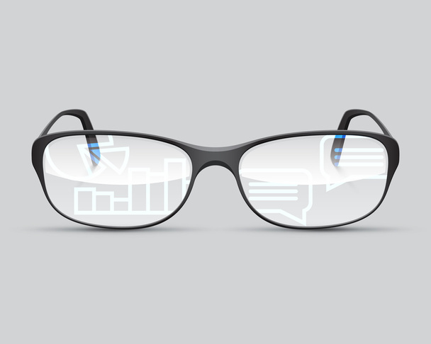 Glasses future tech - Wektor, obraz