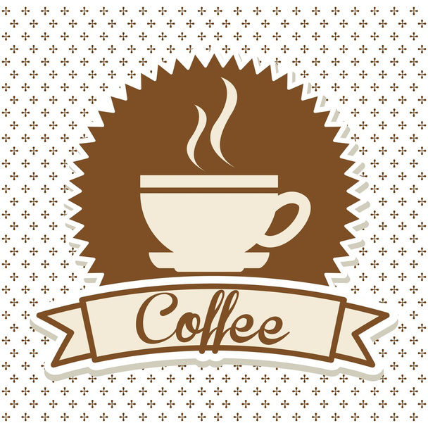 Вкусный кофе
  - Вектор,изображение