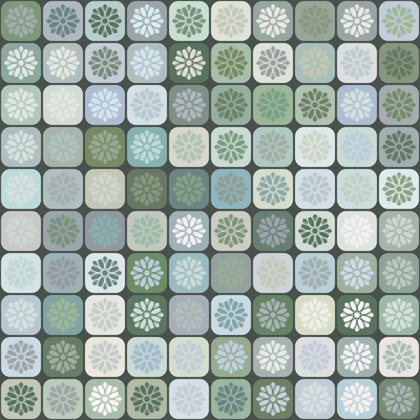 abstraktní květinové mozaiky vzor bezešvé - Vektor, obrázek